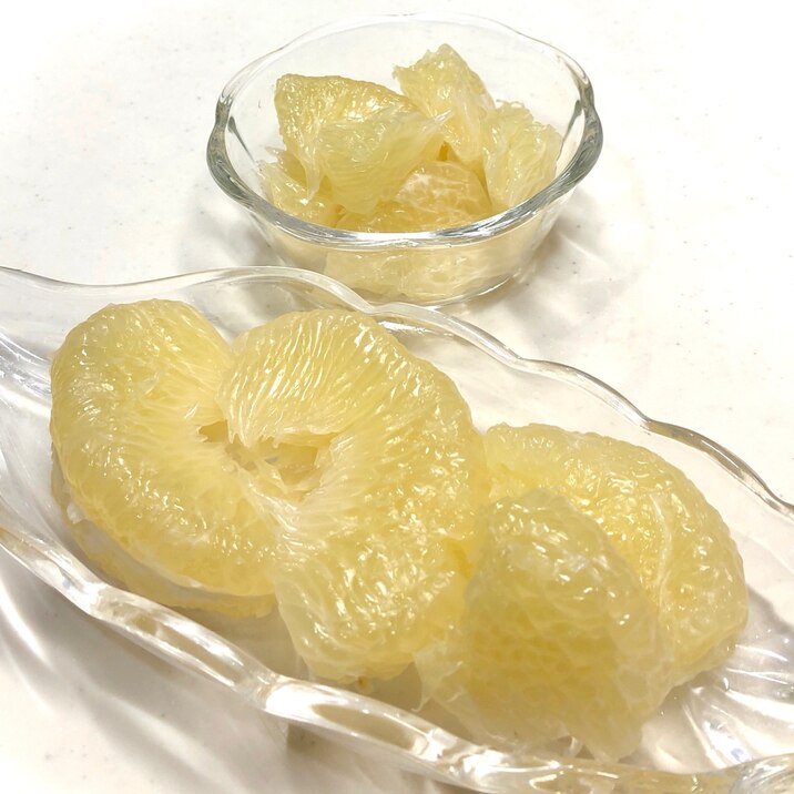 晩白柚(ばんぺいゆ)の剥き方